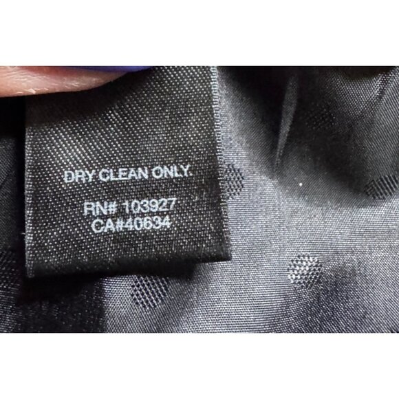 Marc Jacobs Womens Navy Silk Wrap Blouse Ruffle Trim Sz‎ 6 Office to Evening - Picture 12 of 14